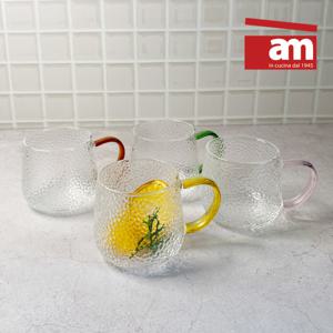 [롯데백화점]AM 내열강화유리컵 해머톤 글라스 350ml 머그컵 카페컵 커피잔 물잔