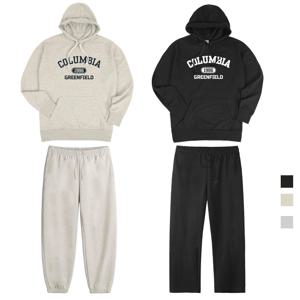 콜롬비아1986 오버핏 후드티 팬츠 SET 조거 와이드 팬츠 3컬러