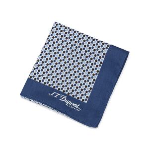 [듀퐁] 패턴 1004 코튼 손수건 블루 SE5SMA381004SBU