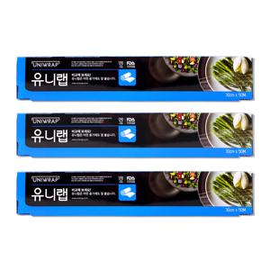 유니랩 30cmx50M -3개 비닐랩 포장랩 위생비닐