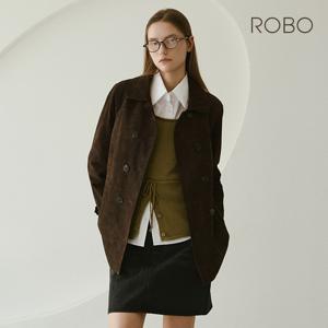 [최초가 599,000원] 25FW 이태리 스웨이드 더블 하프코트