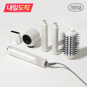 (최대 혜택가 75,250원) [내일도착] REINA BLDC 헤어 스타일러 롤 빗 드라이기 멀티 에어브러쉬 RN-1421