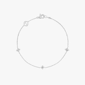 [23번]14K 랩그로운다이아몬드1부 트리플 심볼 체인 팔찌