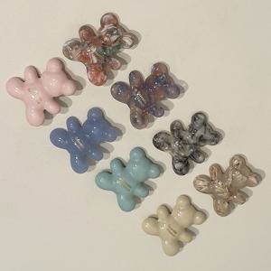 Teddy bear hair pin (8color)