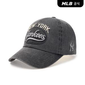 [카리나 착장] 바시티 빈티지 컬시브 스티치 언스트럭쳐 볼캡 NY (C.Grey) 3ACPV165N-50CGS