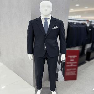 남성 여름 울 혼방 안감없는 네이비 예복 혼주 턱시도 정장 수트 양복 세트 28-40인치 / 상의 90-115 빅사이_JK