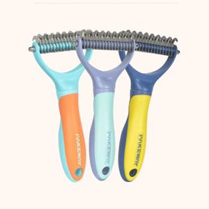 반려견 강아지 털 엉킴 제거 듀얼 브러쉬 애견빗 애견빗 슬리커 강아지빗 고양이빗
