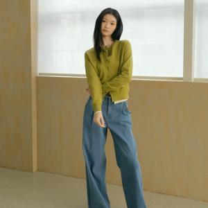 [일시불1만] 26SS 타임리스 원턱 와이드 데님 팬츠 2종