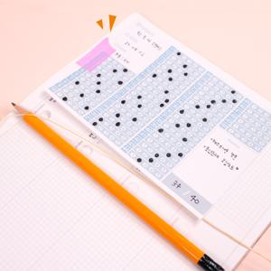 갓샵 OMR 떡메 메모지 2color 오지선다 공시생 떡메모지