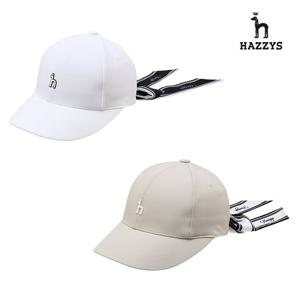 [인기] 헤지스여성 와이드챙 [리본탈착] 평상겸용 골프모자 볼캡 HWHE6E105