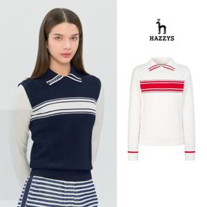 [인기] 헤지스여성 하이브리드 긴팔티셔츠 평상겸용 골프티셔츠 HWSW6A212