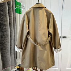 256064 - 밀리 코튼 롱자켓 트렌치코트 반코트 여성자켓 간절기자켓 가을자켓 여성코트 반코트  가을코트 빅사이즈자켓