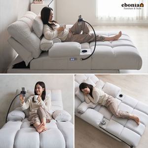 라온 1인용 전동쇼파 슬라이딩 패브릭 소파베드 독일타이보 고급형 기능성원단