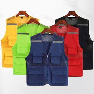 여름용 망사 메쉬 작업조끼 택배 현장 작업복 형광 안전 작업 조끼 단체복