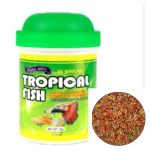 치어사료 플레이크모든 열대어의 먹이 25g 수족관사료 치어밥 구피사료