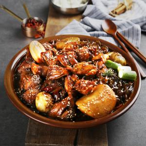 대용량 오직 닭다리살 우리집 안동 왕 순살찜닭 X 2팩