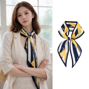 여성 방도 스카프 골든 홀스 포인트