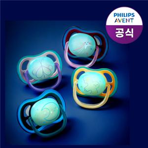 [튼튼이마크 인증]  아벤트 NEW 울트라 에어 야광 노리개 젖꼭지 시리즈/0-6M 2P 별/새 SCF376/18_13