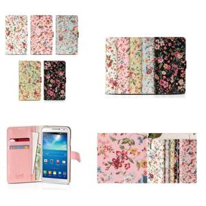 갤럭시 와이드4 A205 가죽 러블리애 카드 지갑 폰케이스 꽃무늬 커플 벚꽃 슬림 슬림한 지폐