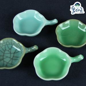 연잎 물감종지 붓받침 필세 수저받침 캘리그라피 민화 동양화 한국화 재료