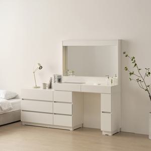 아이즈 와이드 확장형 서랍 화장대+LED 거울 DF915011