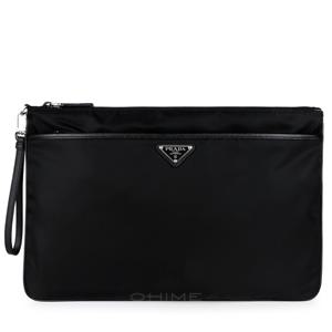 클러치 로고 리나일론 블랙 2VN012 2FMO F0002