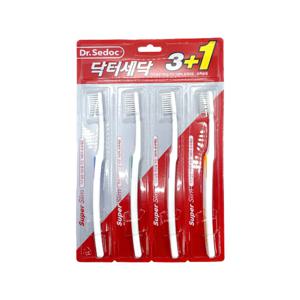 [롯데백화점](닥터세닥) 슈퍼슬림 칫솔 3개+1개