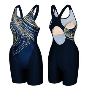 [프로테크]여성 3부 원피스 실내수영복 QXF1002