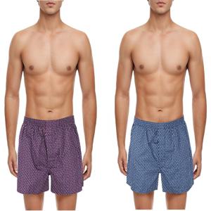 비비안 면60수 멀티사각 패턴 남성 드렁크팬티 2종세트 TP8988