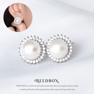 [선물포장] 혼주 예식 한복 브라이트 천연담수 진주귀걸이 귀찌