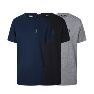 남여공용 냉감 기능성 반팔 3장세트 블랙 네이비 그레이 트리플 1BYRTXU901I