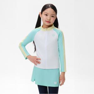 버블 레귤러핏 집업 래쉬가드 A6BG1GC01WHT