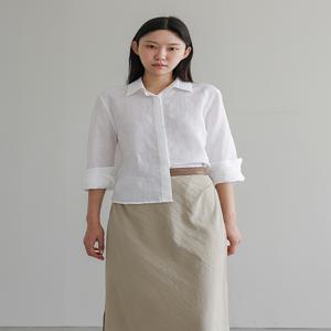 [최초가 106000원] 커브드 린넨 셔츠