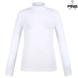 [양말드림]여성 소매 프린트 반목 긴팔 이너 티셔츠 121F1TI051_WH