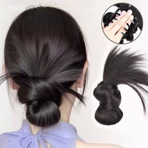 브릭스 클립형 집게핀 내츄럴 로우번 부분가발 패션가발