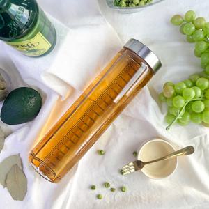 내열유리 눈금유리병 1000ml 보리차 가족물병 보관