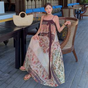 [브리치]  / 여름 원피스 휴양지 바캉스룩 나시 비치웨어 OP20364F