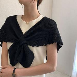 여성 겨울 니트 판초 케이프 숄 사무실 어깨망토