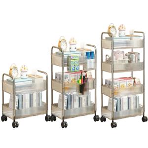 이동식 선반 철제 스텐 북트롤리 주방 미니 트롤리 2단 3단 4단