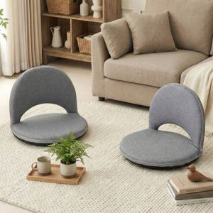 호텔식 접이식 등받이 좌식의자 5단 각도 조절