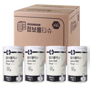 굿매너 100%천연펄프 2겹 16롤 250M 점보롤 화장지 휴지 대용량