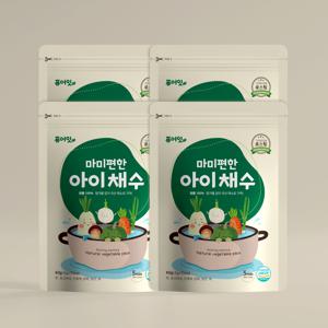 퓨어잇 마미편한 아이채수 4팩 이유식 육수 국내산 야채 로스팅 채소 유아식 국물