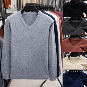 맨즈 브이넥 남성니트 브이넥 오피스 니트 상의 (2장이상 추가할인)