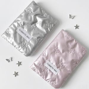 벨라빈 데일리 시크릿 리본 파우치 화장품 생리대 여권 지갑