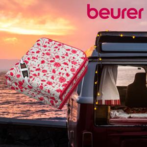 보이로 전기요 UB03 레드플라워 1인용 전기매트 차박캠핑매트 캠핑전기매트 온열매트