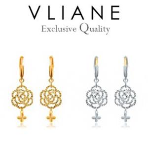 18K 플라워 컷팅 귀걸이