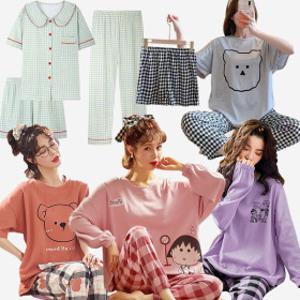 ((15+10%쿠폰)) S/S신상오픈 4970원~ 역마진 SALE 잠옷세트/파자마/홈웨어/루즈핏/잠옷/빅사이즈/원피스/