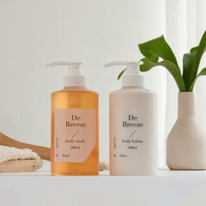 1+1 먼스앤데이즈 퍼퓸케어 디 브리즈 (머스크향) 바디워시 500ml+바디로션 500ml