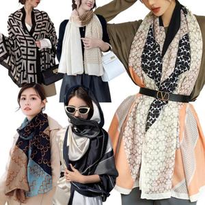 광폭 봄가을 스카프 고급 실크 롱스카프 어깨숄 머플러 (2장이상 추가할인)