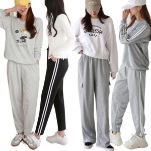 랄라모션 여성 트레이닝세트 /맨투맨/봄가을/간절기/운동복/홈웨어/츄리닝/와이드팬츠